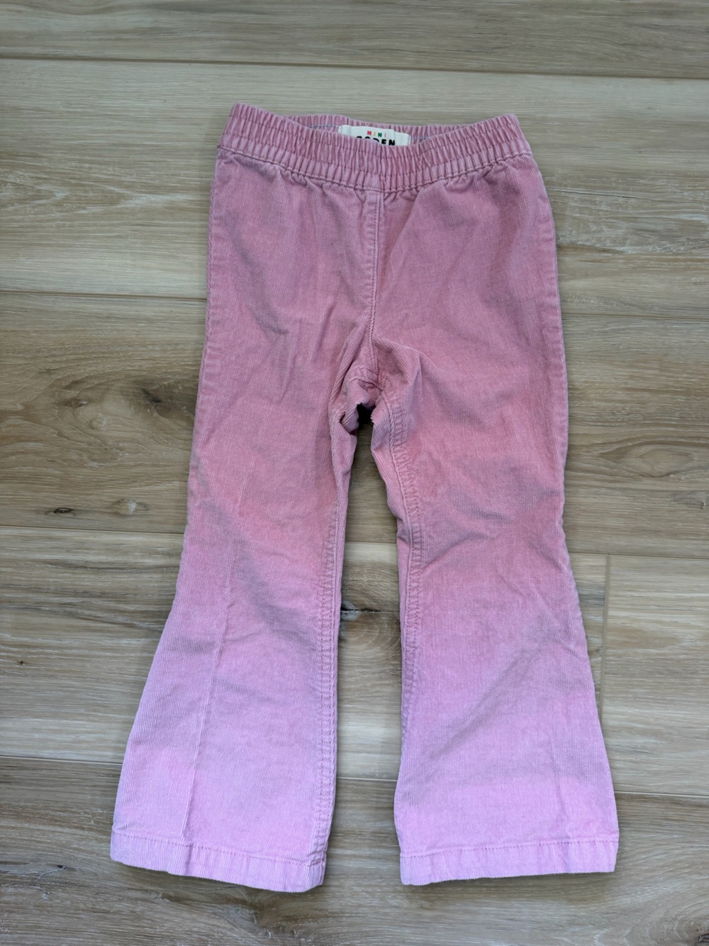 Boden Pink Cotton Flared Kids Pants